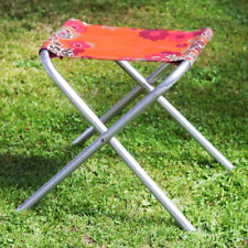 Vintage Floral Fabric Camping Folding Stool