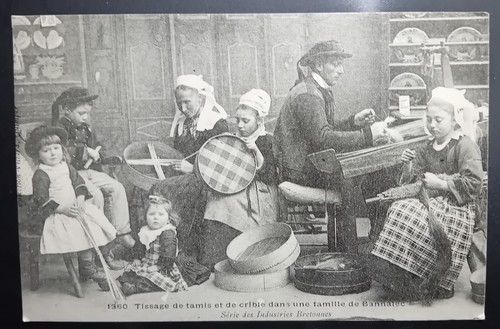 Cpa tissage tamis de - tissage,