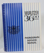 Vtg Wurlitzer Jukebox Service Manual 3600 Series Photograph Repair Book  Shop