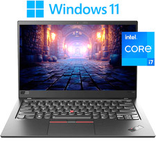 14" FHD Lenovo X1 Carbon Laptop PC: Intel i7-8565U! 8GB RAM! 512GB NVME SSD!