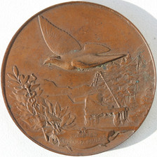 MEDAILLE DE TABLE EN BRONZE -