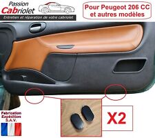 x2 Bouchon obturateur fond porte Peugeot 206 CC