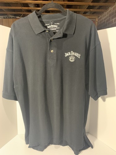 Jack daniels black polo shirt - daniels,