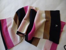 " GANT" Magnifique écharpe  NEUVE   Tons rose marine beige