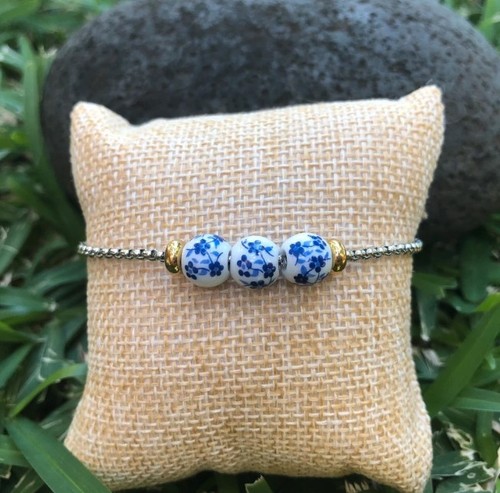 Bracelet argenté doré - bracelet, et