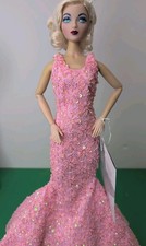 OOAK Beaded Dress Ashton Drake Gene Doll Film Femme Fatale On Integrity Body #u