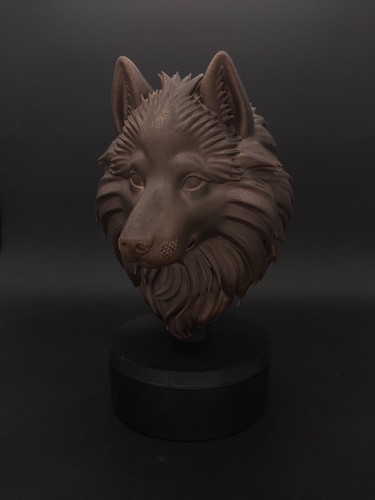 Buste spitz statue chien - buste,