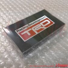 Emblème en aluminium OEM rouge/argent TRD authentique TOYOTA JAPAN 28 mm x 67...