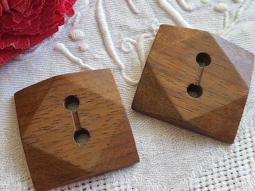 Duo gros boutons ancien - , en