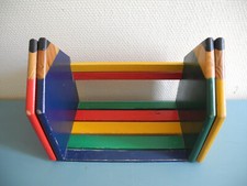 étagère serre livres crayons Pierre Sala déco vintage pencil bookend design 80s