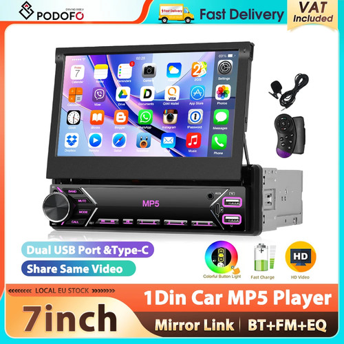 Autoradio podofo 1din avec - autoradio,