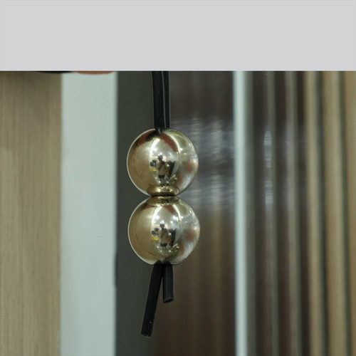 5cm pendentif 2 boules - 3.5cm,