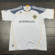 David Beckham #23 LA Galaxy Jersey Adidas ClimaCool Men's LMLS White Herbalife