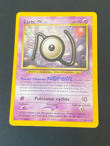 Carte pokemon zarbi - carte,