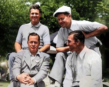 Bobby Jones Ben Hogan Byron Nelson Jimmy Demaret Golf 8x10 RARE COLOR Photo 600