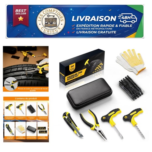 Kit réparation pneu - , tubeless