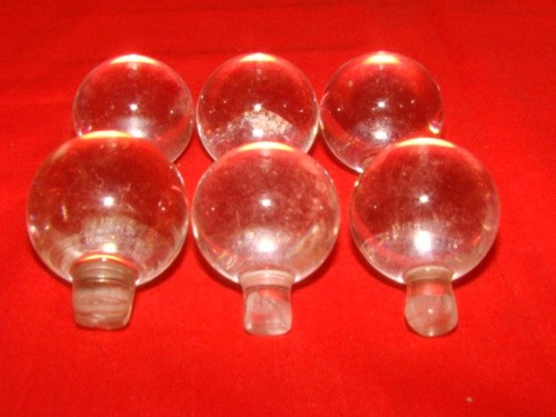 Lot boules cristal - 6, lisse