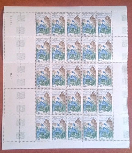Timbre feuille entière livre - feuille,