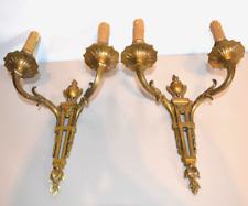 Paire d' Appliques en Bronze