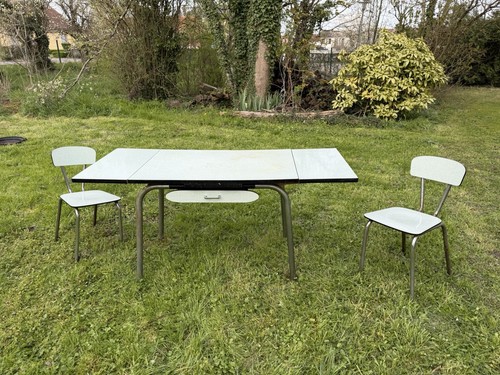 Ensemble table formica bleu - ensemble,