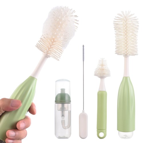 Brosse biberon bébé silicone - bébé,