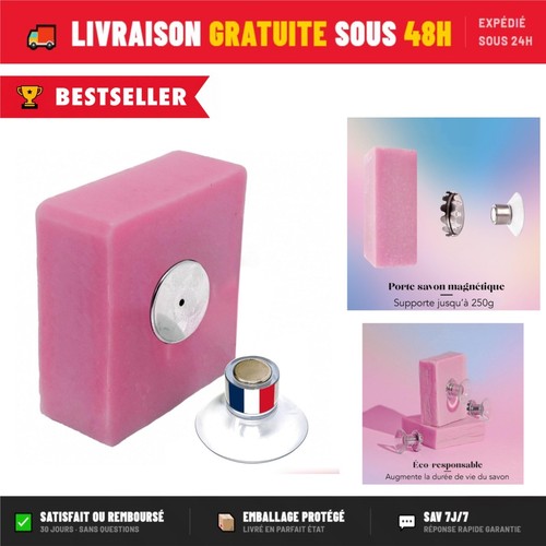 Porte savon aimanté - porte-savon, original
