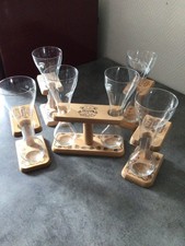 Ensemble de 6 verres à bière PAUWEL KWAK dont un tête à tête et 4 individuels