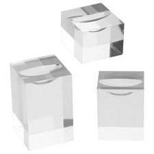  3 Pcs Main Porte Bijoux Présentoir Clair Plateau D'affichage De Bague