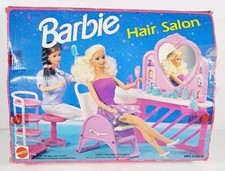 Totally Hair Barbie Beauty Salon Vintage 1992 Mattel Toy With Box & Accessories