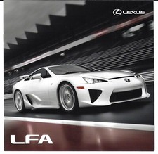 Lexus LFA 4.8 V10 2010-2012 UK Market 8pp Sales Brochure