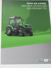DEUTZ-FAHR 5DV / 5DS / 5DF TTV tracteurs prospectus du 06/2019 ( DF 50 )