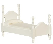 Lit Simple Étroit Blanc En