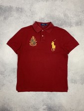 Polo Ralph Lauren homme rugby polo Big Pony coupe classique homme taille M rouge