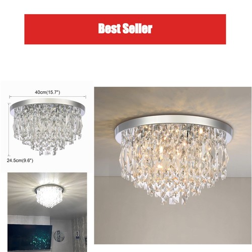 Lustre cristal moderne 40cm - en,
