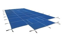 Inground Mesh Safety Pool Cover - Rectangle w/ optional Center End Step