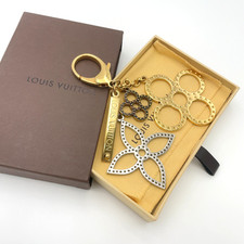 Auth Louis Vuitton M65090 Bijou Sac Taberge Keychain GD W/Box BA100100