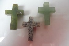 3 Beautiful Old Cross, Stone (Semi-Precious Stone ...)
