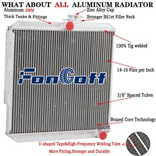 3 Rangée Radiateur Pour Land