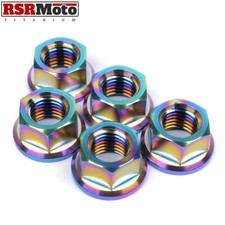 Aprilia RSV4 Tuono V4 RS660 660 Tuareg 660 Écrous Pignon Titane Arc-en-Ciel