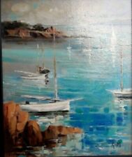 Peinture   signée G.M pour