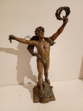 Statue "Le Triomphe" signed Louis Moreau - Rulle - Fine Arts - 52 cm