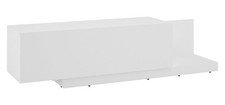 Meuble Bas Bristol Pour Télévision 163x40x42cm Blanc Avec Panneau