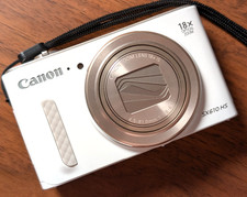 Canon Powershot SX610 HS Compact Digital Camera 18XOptical Zoom 20.2MP White