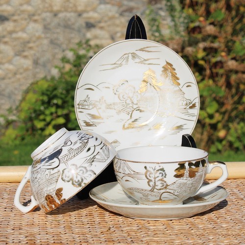 Paire tasses thé - à,