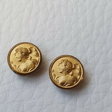 2 Boutons Anciens 1900 Art
