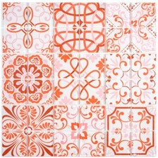 Mosaïque carreau translucide