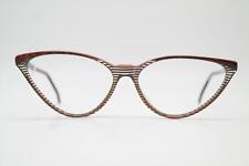 Lunettes Vintage JEAN LAFONT DUO 50 Marron Transparent Oval Cadre De Lunettes