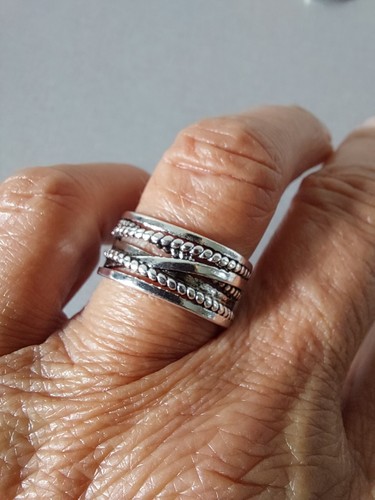 Bague argent 925 torsadée - bague,