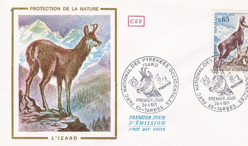 France 1971 fdc parcs - 1971,