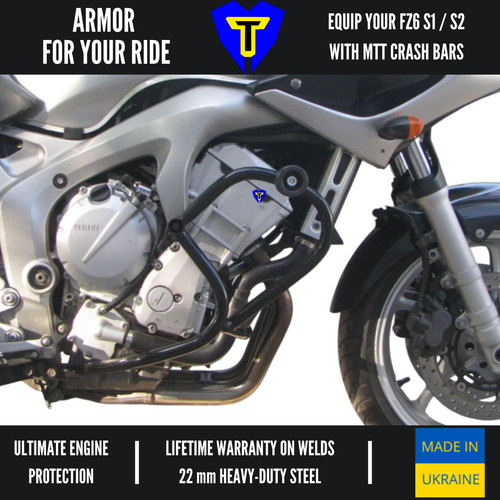 Mtt crash bars yamaha fz6 - bars,